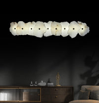 Anvers 9-Piece White Marble Brushed Brass Led Wall Sconce - Heka Lighting & Trading Limited