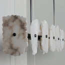 Anvers Marble Dining Table Platinum Chandelier - Heka Lighting & Trading Limited