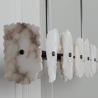 Anvers Marble Dining Table Platinum Chandelier - Heka Lighting & Trading Limited