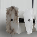 Anvers Marble Dining Table Platinum Chandelier - Heka Lighting & Trading Limited