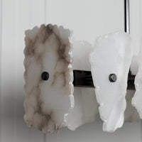 Anvers Marble Dining Table Platinum Chandelier - Heka Lighting & Trading Limited