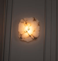 Anvers Single White Marble Brushed Brass Led Wall Sconce - Heka Lighting & Trading Limited