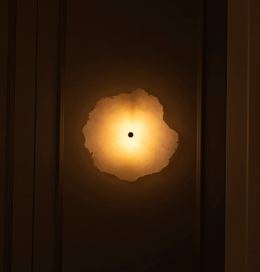 Anvers Single White Marble Brushed Brass Led Wall Sconce - Heka Lighting & Trading Limited