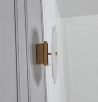 Anvers Single White Marble Brushed Brass Led Wall Sconce - Heka Lighting & Trading Limited