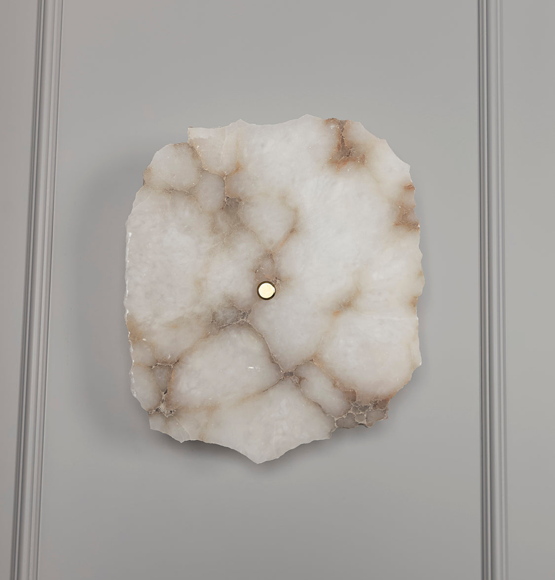 Anvers Single White Marble Brushed Brass Led Wall Sconce - Heka Lighting & Trading Limited