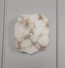 Anvers Single White Marble Brushed Brass Led Wall Sconce - Heka Lighting & Trading Limited