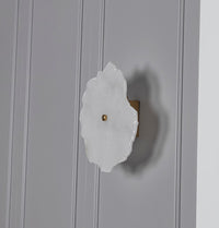 Anvers Single White Marble Brushed Brass Led Wall Sconce - Heka Lighting & Trading Limited