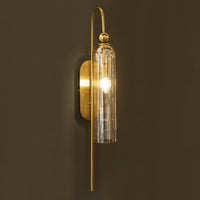 Aras Single Honey Glass Brushed Brass Wall Sconce - Heka Lighting & Trading Limited