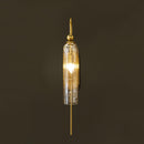 Aras Single Honey Glass Brushed Brass Wall Sconce - Heka Lighting & Trading Limited