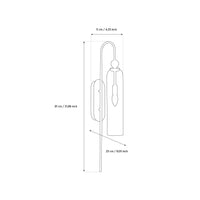 Aras Single Honey Glass Brushed Brass Wall Sconce - Heka Lighting & Trading Limited