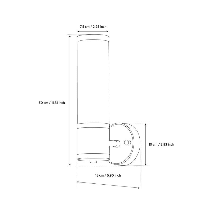 Arkas White Antique Marble Wall Sconce 30 Cm - Heka Lighting & Trading Limited