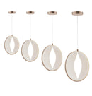 Asena Single Acrylic Led Pendant Light 50 Cm - Heka Lighting & Trading Limited
