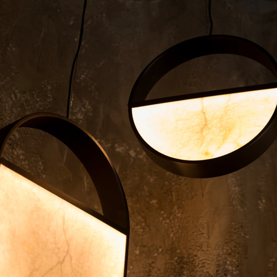 Atakama Marble Platinum Pendant Light 30 Cm