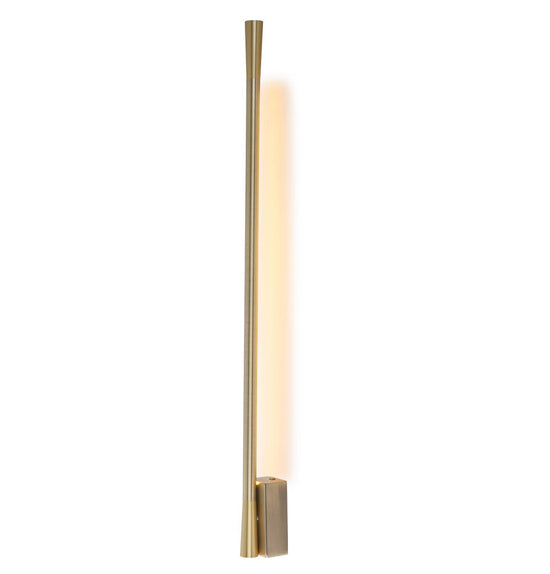 Athena Brushed Brass Led Wall Sconce 72 Cm