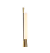 Athena Brushed Brass Led Wall Sconce 72 Cm - Heka Lighting & Trading Limited