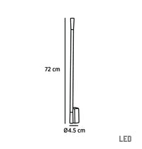 Athena Brushed Brass Led Wall Sconce 72 Cm - Heka Lighting & Trading Limited