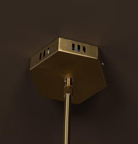 Azor Five Marble Brass Pendant Light - Heka Lighting & Trading Limited