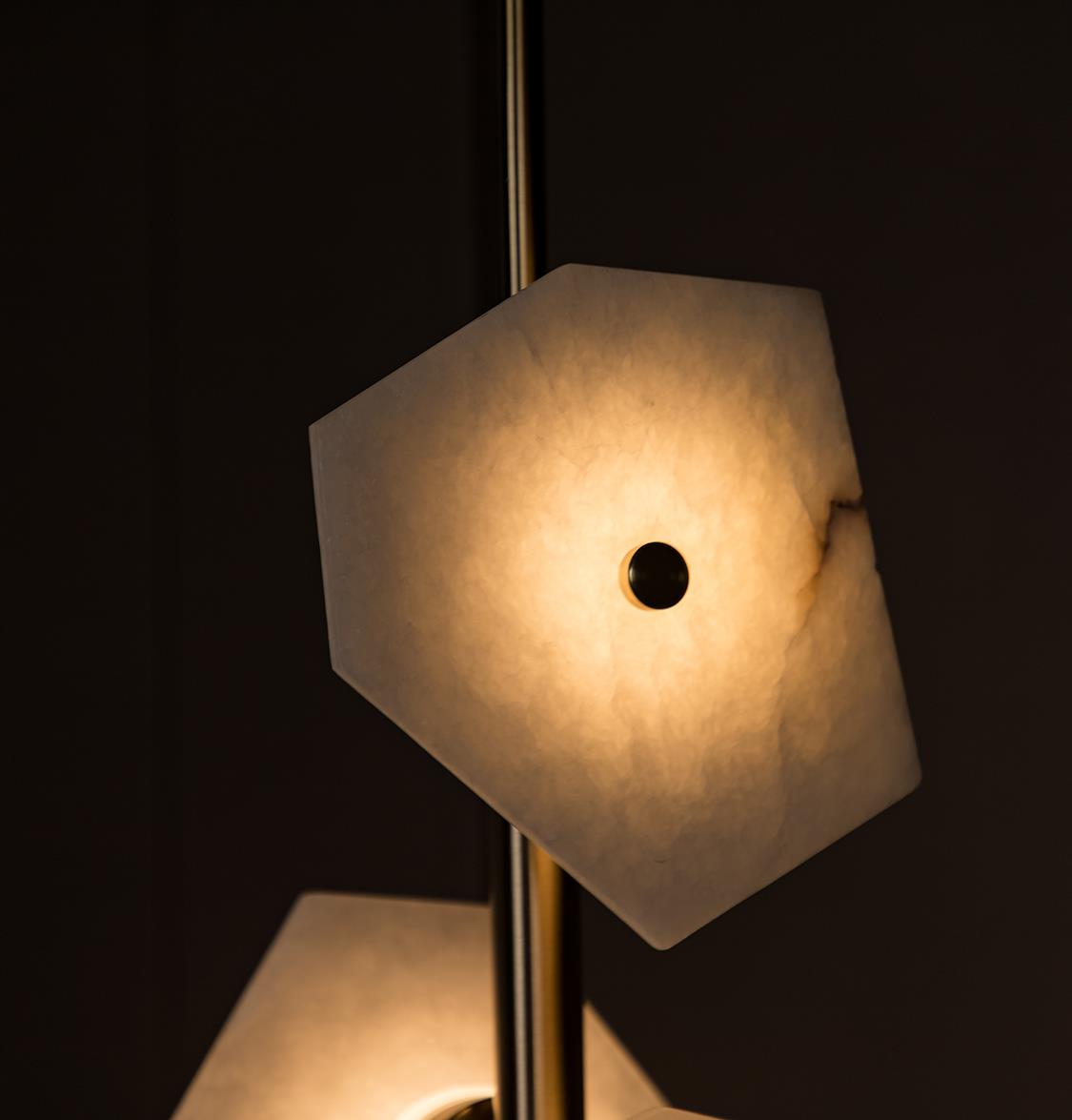 Azor Five Marble Brass Pendant Light - Heka Lighting & Trading Limited