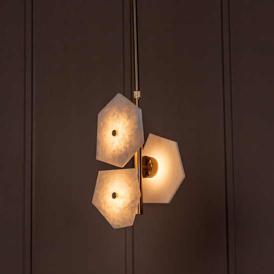 Azor Triple Marble Antique Pendant Light