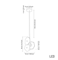 Azor Triple Marble Antique Pendant Light - Heka Lighting & Trading Limited