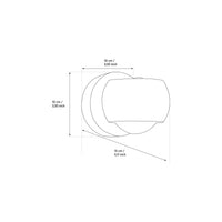 Balamir White Single Led Wall Sconce - Heka Lighting & Trading Limited