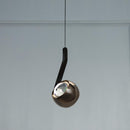 Barlas Single Gold Glass Led Pendant Light Chandelier - Heka Lighting & Trading Limited