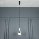 Barlas Single White Glass Led Pendant Light Chandelier - Heka Lighting & Trading Limited
