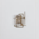 Belize Frosted Glass Resin Protected Dark Antique Wall Sconce - Heka Lighting & Trading Limited