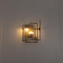 Belize Frosted Glass Resin Protected Dark Antique Wall Sconce - Heka Lighting & Trading Limited
