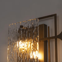 Belize Frosted Glass Resin Protected Dark Antique Wall Sconce - Heka Lighting & Trading Limited