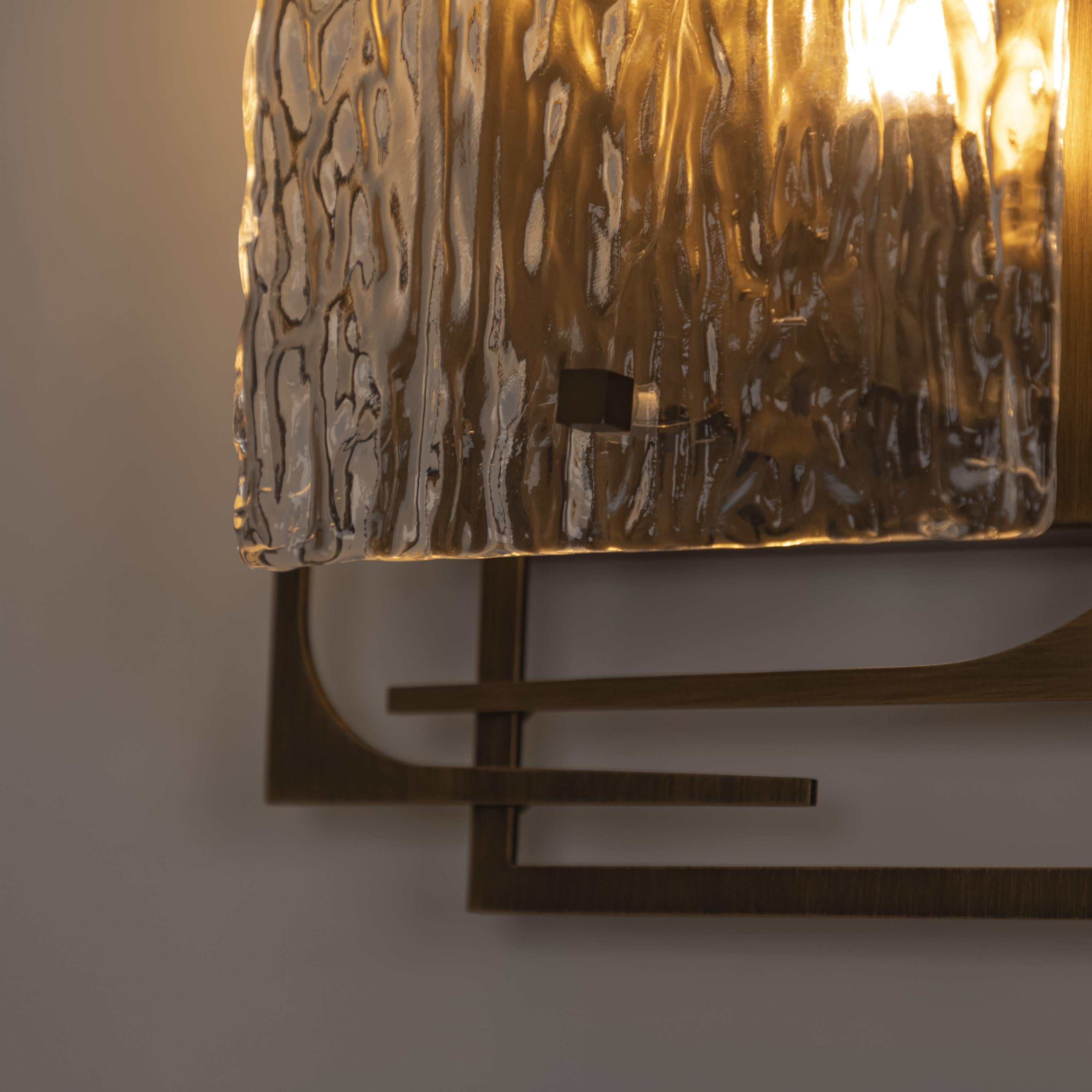 Belize Frosted Glass Resin Protected Dark Antique Wall Sconce - Heka Lighting & Trading Limited