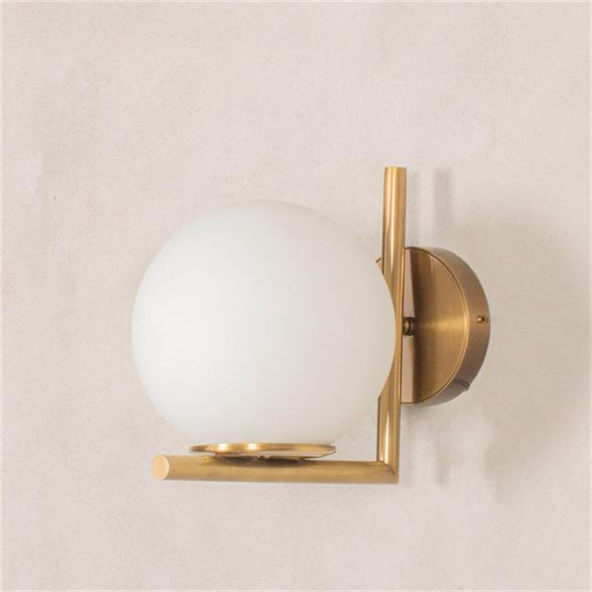 Berde Soft Brass Antique Wall Sconce 20 Cm - Heka Lighting & Trading Limited