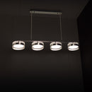 Berlin 4-Piece Platinum Stainless Dining Table Chandelier - Heka Lighting & Trading Limited