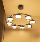 Berlin 8-Piece Platinum Stainless Transparent Glass Chandelier - Heka Lighting & Trading Limited