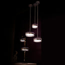 Berlin Platinum Stainless Transparent Glass Pendant Light Chandelier 30 Cm - Heka Lighting & Trading Limited