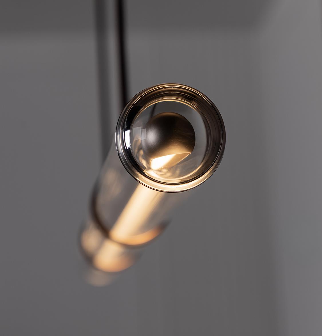 Bermuda Transparent Glass Beige Dining Table Chandelier 150 Cm - Heka Lighting & Trading Limited