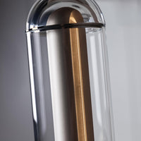 Bermuda Transparent Glass Beige Floor Lamp - Heka Lighting & Trading Limited