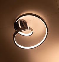 Bern Platin Stainless Acrylic Plafonier 45 Cm - Heka Lighting & Trading Limited
