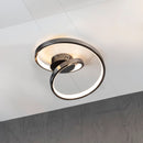 Bern Platin Stainless Acrylic Plafonier 45 Cm - Heka Lighting & Trading Limited