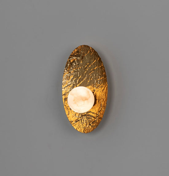 Brüksel Gold Marble Small Wall Sconce