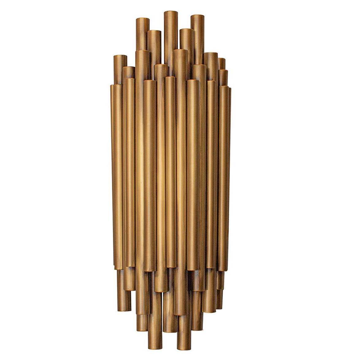 Brubeck Brushed Brass Wall Sconce - Heka Lighting & Trading Limited