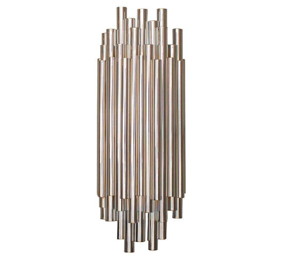 Brubeck Matt Chrome Wall Sconce