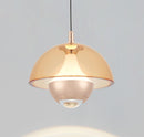 Bumin Honey Acrylic Gold Aluminum Led Pendant Light 23 Cm - Heka Lighting & Trading Limited