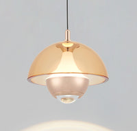 Bumin Honey Acrylic Gold Aluminum Led Pendant Light 23 Cm - Heka Lighting & Trading Limited