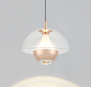 Bumin Transparent Acrylic Gold Aluminum Led Pendant Light 18 Cm - Heka Lighting & Trading Limited