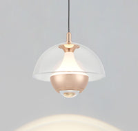 Bumin Transparent Acrylic Gold Aluminum Led Pendant Light 18 Cm - Heka Lighting & Trading Limited