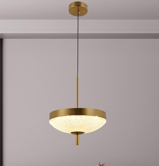 Burkina Antique Transparent Glass Led Pendant Light Chandelier 40 Cm