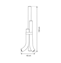 Capri Three Cylinder Marble Brushed Brass Led Floor Lamp - Heka Lighting & Trading Limited