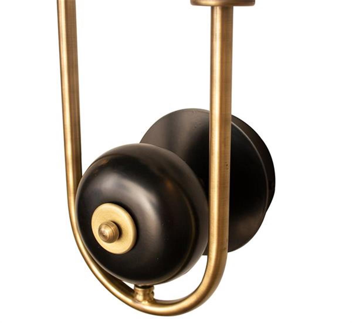 Celsus Soft Two Glass U Model Brushed Brass Wall Sconce - Heka Lighting & Trading Limited