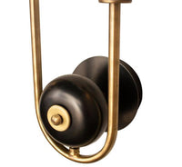 Celsus Soft Two Glass U Model Brushed Brass Wall Sconce - Heka Lighting & Trading Limited